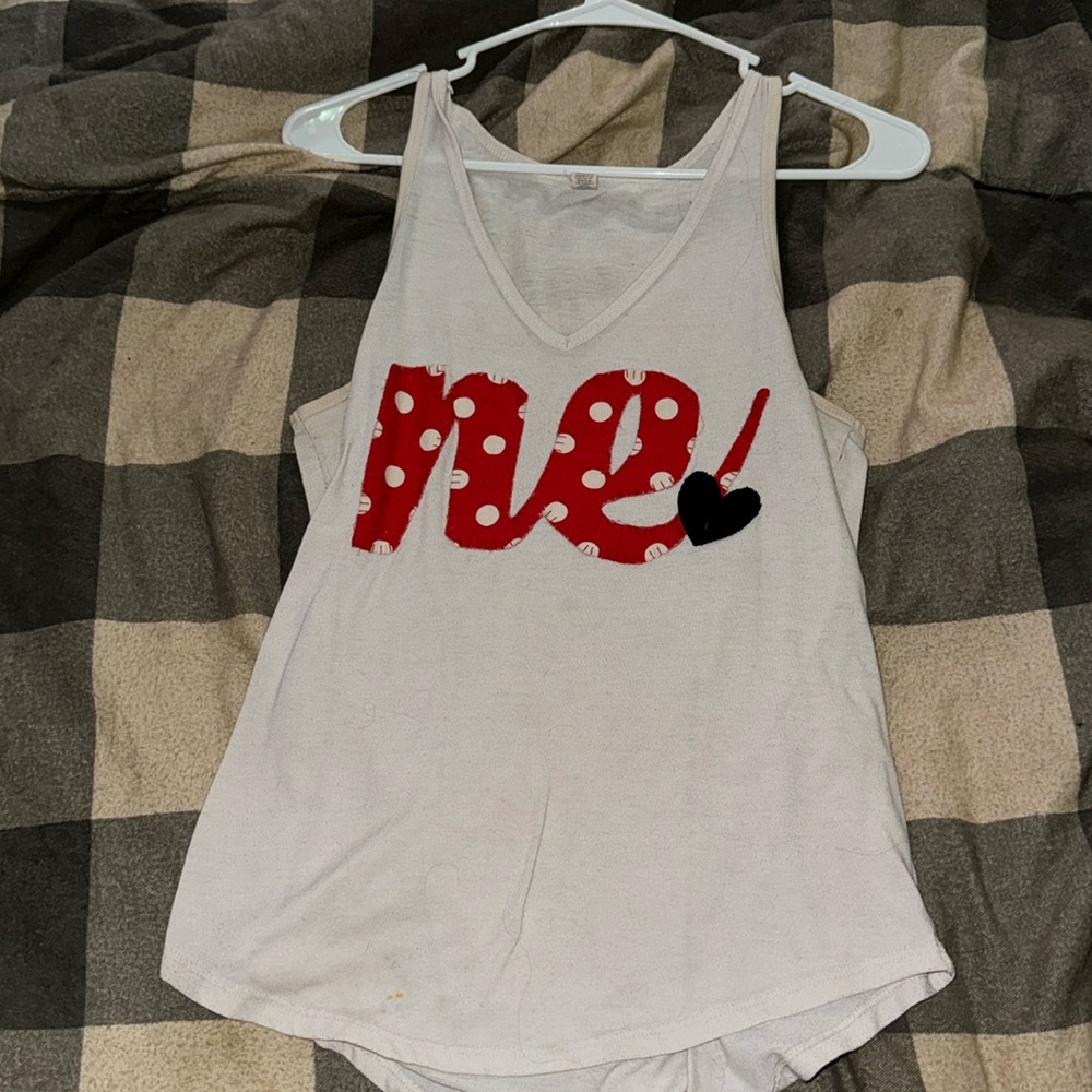 nebraska white tank top